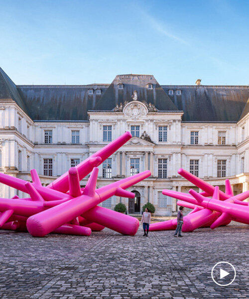 hot pink trees and AI wisdom take over historic french château in ENESS’s exhibition